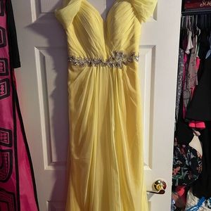 Yellow Pageant Prom Dress
